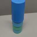 Homestockplus Reusable Wheat Straw Cups with Lid and Straws, 10 Oz Chip Resistant Drinking Cups, Small Water Cups with Silicone Straws - BPA Free Dishwasher Safe for Milk, Drinks, Smoothies (Blue Series)