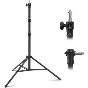10FT Light Stand, 28mm Heavy Duty Stand with 1/4" 3/8" Mount