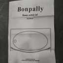 Bonpally Curved Shower Curtain Rod 40-72 Inches Adjustable, Aluminum Shower Rod Rustproof, Round shower curtain rod, Curved Shower Rods for Bathroom, Bathtub, Stall, Bronze,Need to Drill 