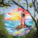 2 x Christmas Ornament, Jocidea Lighthouse Christmas Decorations, Christmas Tree Ornament, Holiday Decor and Xmas Gifts Ideas