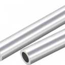 TOP-VIGOR 2Pcs 6063 Aluminum Round Tube, 21mm OD 13mm ID 300mm Length Seamless Aluminum Straight Tubing Pipe Tubing for Industry DIY Projects