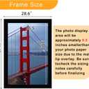 BESCRCL 27x40 Poster Frame for Wall Display with HD Plexiglas, Engineered Wood for 27 x 40 Picture, Black, 1 Pack