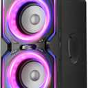 Hotlemon Large Bluetooth Speaker: 240W Peak Powerful Loud Sound with Deep Bass, 15H Playtime, Fast Charge, TWS, Portable Wireless Speakers for Outdoor, Party, Beach, Backyard, Home, Outside (Black)