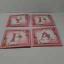 Floral Baby Shower Box Birthday Party Decoration Pink Balloon Blocks First Birthday Centerpiece Decor for Girls Rose Gold Gender Reveal Party Supplies