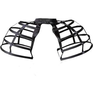 Petticoat Women Victorian Bustle Cages Hoop Skirt Cage Skirt for Women (One Size, Black)