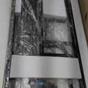 4-Tier Mini Fridge Stand with Storage,Mini Fridge Cabinet with Storage,Mini Fridge and Microwave Oven Stand,Bakers Rack,Mini Fridge Shelf for Home Office Dorm(Black Wood Grain)