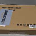 BYMECOST Acrylic Book Stand for Reading, Adjustable Book Holder with 360° Rotating Base & Elastic Page Clips, Foldable Desktop Riser Stand for Cookbook,Laptop,Tablet,Music Scores,Recipe,Textbook,Black