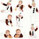 Hifot Baby Girl Boy Romper Newborn Clothes My First Christmas Long Sleeve Jumpsuit