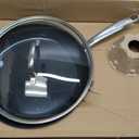 GreenPan Chatham Black Prime Midnight Hard Anodized Healthy Ceramic Nonstick, 12" Frying Pan Skillet with Lid, PFAS-Free, Dishwasher Safe, Oven Safe, Black