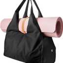 Yoga Mat Bag, Heavy Oxford Cloth Sport yoga Gym Bag, Travel Yoga Gym Bag with Yoga Strap, with Shoes Compartment and Wet Dry Storage Pockets, Fits Gym, Beach Park, Travel for Women & Men (Black)