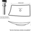 Stone Resin Black Bathroom Vessel Sink, 24×14 Inch Rectangle, 22x14 inches