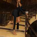 Sexy Strapless Tube Top Mesh Mini Dress for Women Bodycon Ruched Ribbons Birthday Date Night Dresses (Black, M)