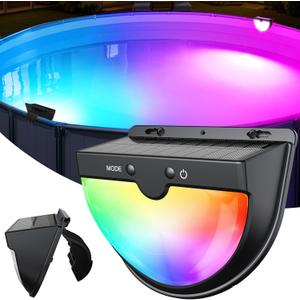 Solar Pool Lights, Solar Above Ground Pool Light, Frame Swimming Lights for Pools Accessories Waterproof,2025 Color Changing Pools Light -1PC