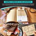 Leather Journal Notebook - Genuine Leather Journals for Writing 5x7.1 Inches, Vintage Journal for Women and Men, Artist,Travel Journal,Brown