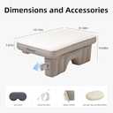 SUV Car Bed, TPU Air Foam Inflatable Backseat Mattress, Rearseat Camping CozyPad with Rechargeable Built-in Pump, Portable Blow Up Travel Sleeping Mattress for Rav4 CRV