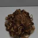 GNIMEGIL 14 Inch Mixed Blonde Big Hair 80s Wig Women Short Curly Wigs For Women Soft Synthetic Hair Loose Curly Wig With Bangs Vintage Halloween Costume Farrah Fawcett Wigs Carnival Party For Woman