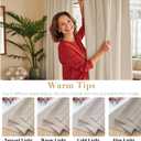 H.VERSAILTEX Blackout Curtains Thermal Insulated Window Treatment Panels Room Darkening Blackout Drapes for Living Room Back Tab/Rod Pocket Bedroom Draperies (2 Panels, Fog, 42 x 84 Inch)