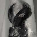 FJS Home Decor Modern Art Statue Decor, Coffee Table Bookshelf Shelf Decor Accents, Abstract Swirl-Shaped Sculpture Decorations for Dining Room Living Room Office (Black)