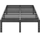 ALDRICH Metal Bed Frame Queen Size - 16 Inch Tall Black Basic Steel Slats Platform, Easy Assembly Heavy Duty Noise Free Bedframes, No Box Spring Needed
