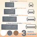 Washable Dog Couch Cover Protector, Non Slip Dog Bed Mat Machine Washable Large Blanket for Dogs, Pet Couches Covers for Sofa (Grey, 27.6 * 70.9 '')