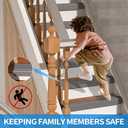 Elvone Stair Nosing, Rubber Edging Guard Trim Self Adhesive, Vinyl Staircase Step Edge Protector for Outdoor & Indoor(20 FT, Grey)
