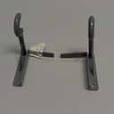 Spark Innovators Silver Tap Bracket - Hang Curtains in 30 Seconds! No Drill Instant Curtain Rod Brackets - Fits 1.25", Holds 30 lbs, As Seen on TV