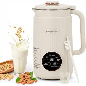 Nut Milk Maker,40oz Large Capacity Stainless Steel Automatic Soy Milk Machine for Homemade,Oat,Plant-Based Milk and Non-Dairy Beverages Almond Cow Milk Machine with Delay Start,Self Cleaning (White)