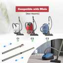 Replacement Extension Wand,Compatible with Miele C1 C2 C3 Tube,Non Electric Telescope Metal Tube Stainless Wand,1.375" Central Vacuum Cleaner