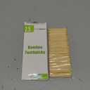 HOPELF Bamboo Toothpicks for Teeth Cleaning, Appetizer, Olive, Barbecue, Fruit, Double-Points Wooden Toothpick.600 Count