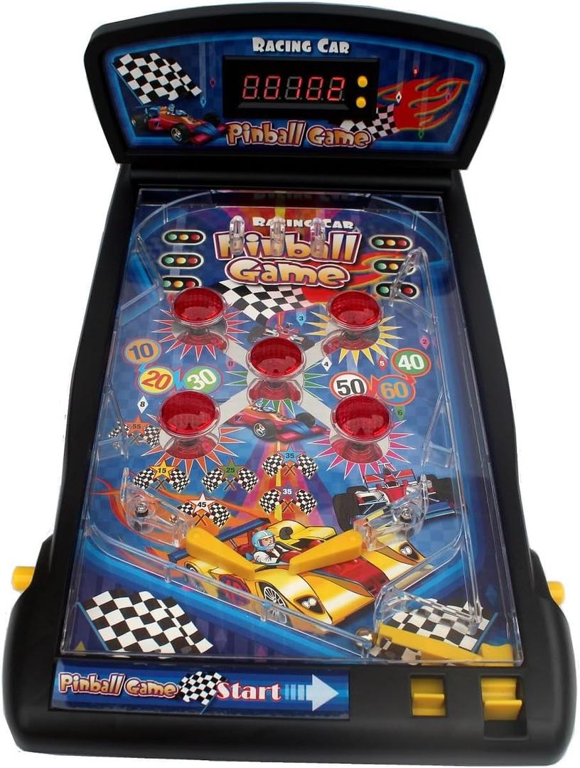 Arcade Pinball Game,Electronic Tabletop Pinball Machine for Kids and Seniors with Lights & Sounds,LED Digital Scoreboard,Age 8+