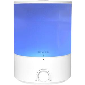 BlueHills Premium 4000 ml XL Essential Oil Diffuser 4L 4 Liter 70 Hour Run Humidifier Aromatherapy 1 Gallon Big Capacity High Mist Output for Large Room Home Mood Lights Long Run Diffuser White E401