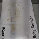 Portable Baby Bouncer Seat with 8 Melodies, 3 Vibration Levels & Adjustable Volume, Foldable Infant Bouncer Rocker with Safety Harness for Baby 0-6 Months, Indoor & Outdoor Use BR2404 (Light Green)