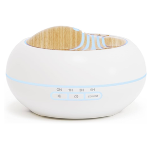 SALKING Essential Oil Diffuser 400ml, Diffusers for Essential Oils with 2 Mist Mode, Aromatherapy Diffuser Cool Mist Humidifier with 7 LED Night Light, Timer & Auto-Off, Large Room Diffuser (White)