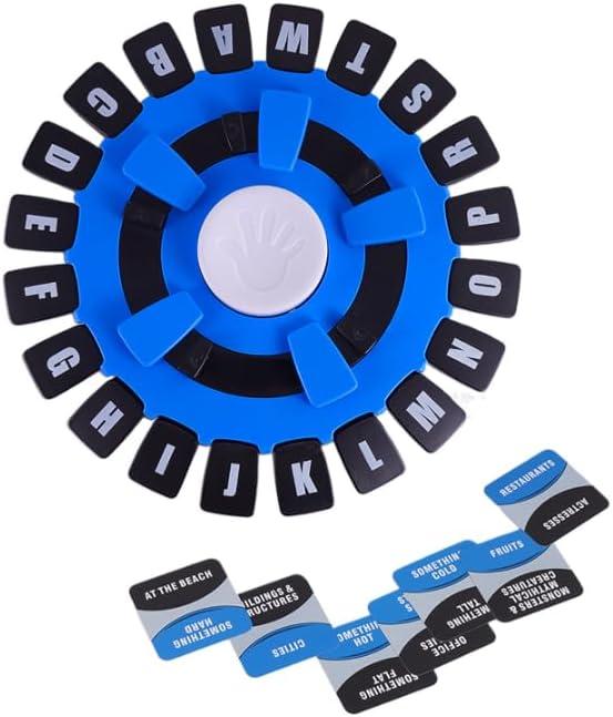 Family Board Game with Digital Display Timer and 2 Categories Modes 24-Letter Word Games Card