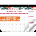 Desk Calendar 2025-2027, October 2025 to April 2027, 21 Months Calendar with TO-DO List 16.5 * 12 Inch, 2025-2027 Desk Calendar for Home or Office Planning and Organizing Pack Of 2