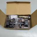 Kwikset Pismo Entry Door Knob with Lock and Key, Secure Keyed Handle Exterior, Front Entrance and Bedroom, Matte Black, Pick Resistant SmartKey Rekey Security and Microban (1 Pack)