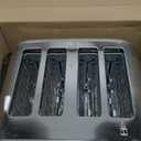Cuisinart 4 Slice Compact Stainless Steel Toaster with Extra-Wide Slots for Bread, French Toast, Bagels & Pastries, Defrost & Reheat Functions, CPT-180P1, Brushed Stainless, Removable Crumb Tray
