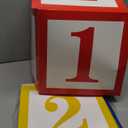 Kolldenn 6 Pcs Abc 123 Party Decorations Trunk or Treat Decoration Abc Alphabet Party Favor Balloon Box Inspire Cartoon Story Decor for School Graduation Birthday Celebration Baby Shower