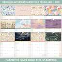 2 x bloom daily planners 2026 Calendar Year Monthly Hanging Wall Calendar (January through December 2026) - Large 11 x 17 - Seasonal