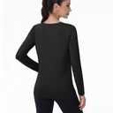 MAGCOMSEN SPF Shirts for Women Long Sleeve Quick Dry Lightweight T-Shirts Athletic Running Hiking Workout Tops Black 2XL (Green, XXL)