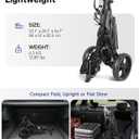 findway Golf Push Cart 3 Wheel, Lightweight & Compact Fold Golf Bag Cart, Golf Caddy Push Carts with Foot Brake, Adjustable Handle, Mesh Bag, Storage Bag, Umbrella & Drink Holder