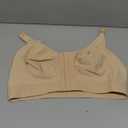 FeelinGirl Post Surgery Bras for Women Front Closure Mastectomy Bras Surgical Wireless Full Coverage Compression Bra, L, Beige