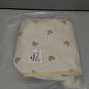 LEGDOR Car storage bag Cartoon bear Car seat back multifunctional storage Rear seat storage hanging bag Car hanging storage bag (Offwhite)