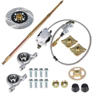 32in Go Kart ATV Live Rear Axle Kit Replacement for Go Kart ATV Quad and Drift Trikes