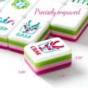 American Mahjong Set Complete, 160 Rose Pink 4 - Layer American Mahjong Tile Set with 4 Dice with Pouch, Gift-Ready Storage Box, Mahjong Tile Set American, Mahjong Tiles, Mahjong Sets, Mahjong