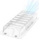Sideways Vent Extender for Under Furniture, Air Floor Vent Deflector Fits Vents 3" - 6" Wide (1PCS)