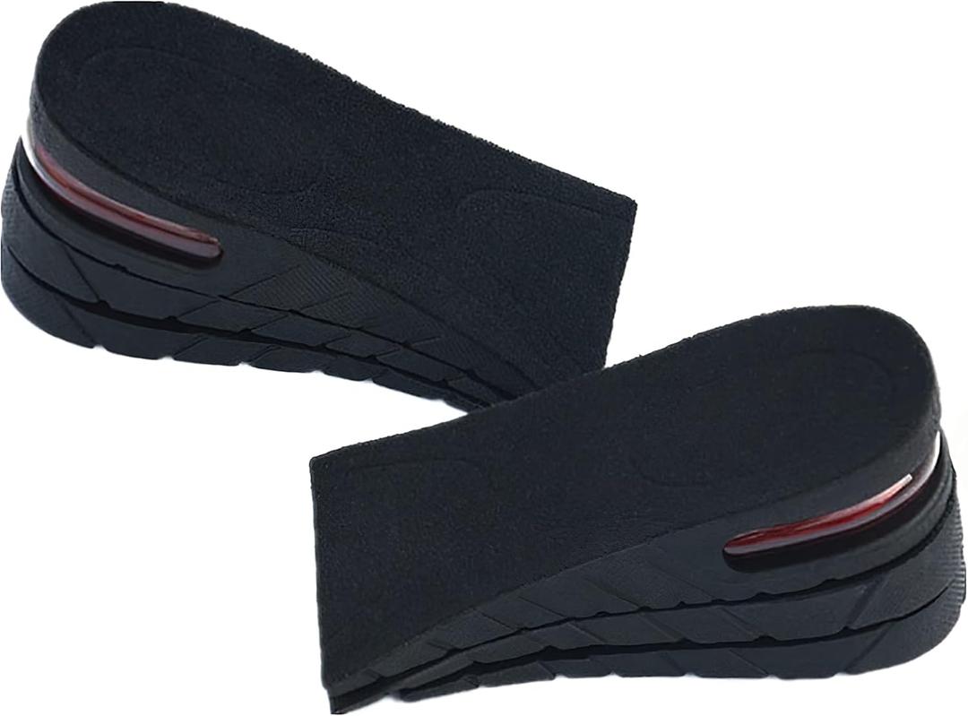 Height Increase Insoles 3-Layer Air up Shoe Lifts Elevator Shoes Insole -6 cm (2.4 inches) Heels Lift Inserts for Men and Women