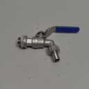 Fdit Stainless Steel Faucet Tap with 1/2 Inch Hose by Valve Weldless Bulkhead, 13mm Barb