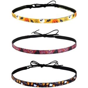 DOCILA Halloween Cowboy Hat Band Women Men, Western Pu Leather Ghost/Pumpkin/BatCowgirl Hat Belts, Replacement Panama Rancher Fedora Strap Rodeo Headbands