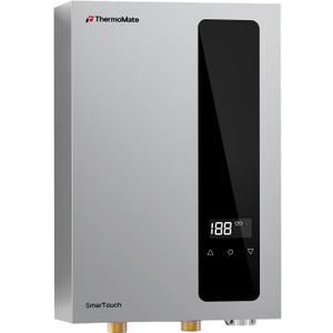 14kW Tankless Water Heater Electric, ThermoMate 240 Volt Instant On-Demand Hot Water Heater with Touch Control, Max 3.4 GPM Self-Modulating, ETL Certified for Residential Indoor